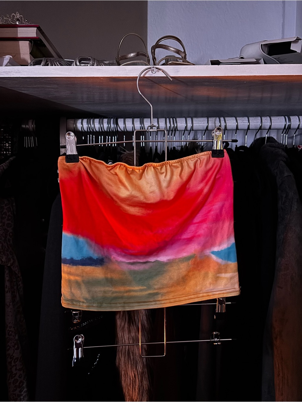 Multicolor Tie-Dye Tube Top